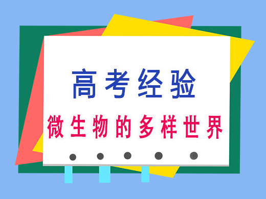 微生物的多样世界，重庆艺考生文化课培训机构老师经验分享